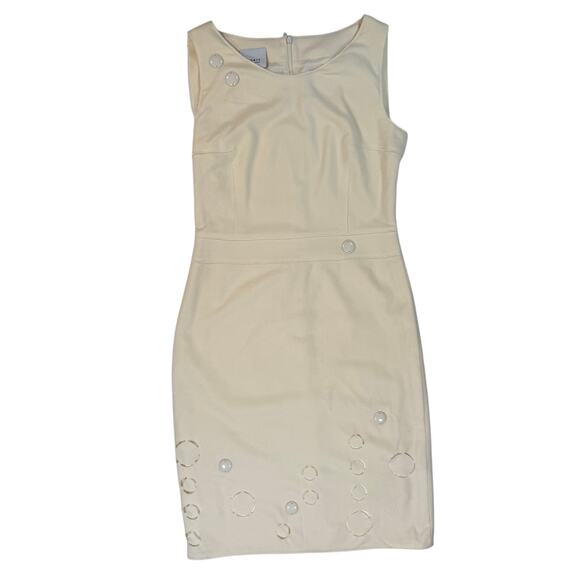 Akris Punto Cream Wool Angora Sheath Dress 8 F40 D38 Switzerland - Picture 3 of 10